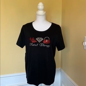 Isaac’s Design Rhinestone T-shirt